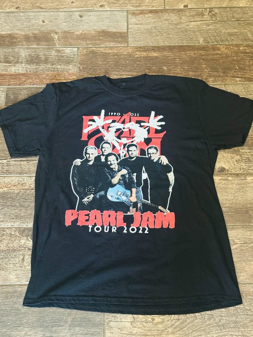 Pearl Jam Shirt Men's Large Black - Tour 2022 - California Canada - Double Sided